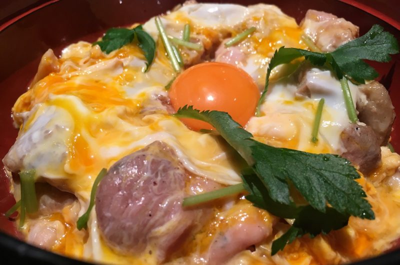 とろ～りチーズのホットプレート親子丼のレシピ【おは朝】